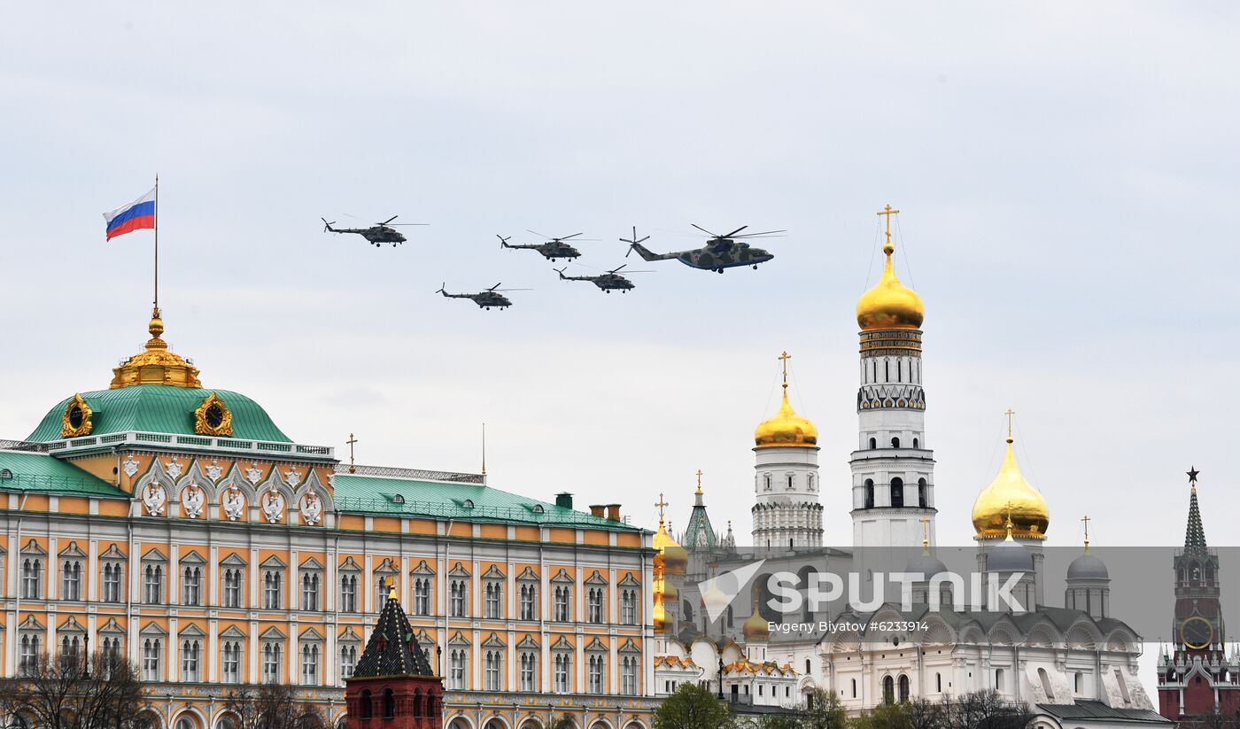 Russia Victory Day Parade Rehearsal