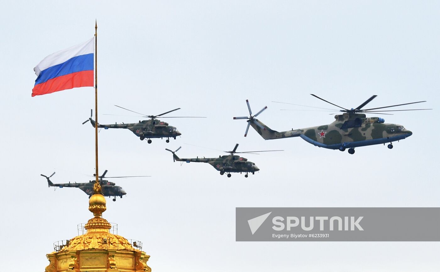 Russia Victory Day Parade Rehearsal