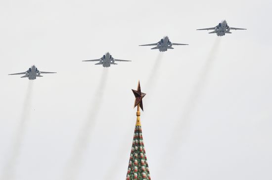 Russia Victory Day Parade Rehearsal