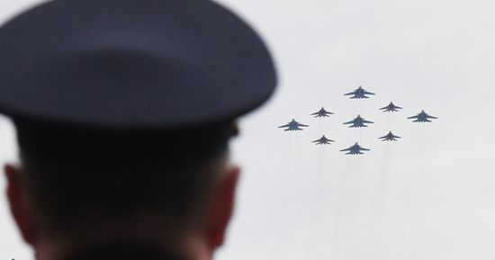 Russia Victory Day Parade Rehearsal