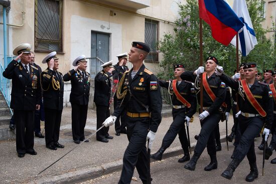 Personal parade for WWII veteran Kuzin