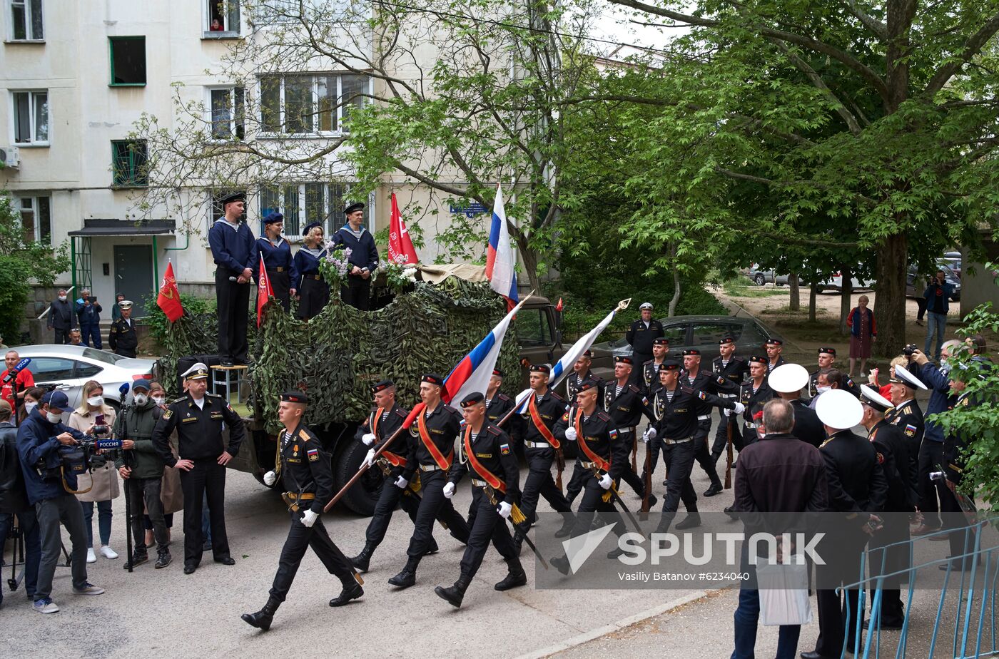 Personal parade for WWII veteran Kuzin
