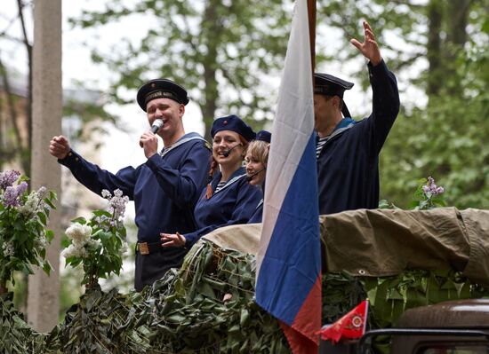 Personal parade for WWII veteran Kuzin