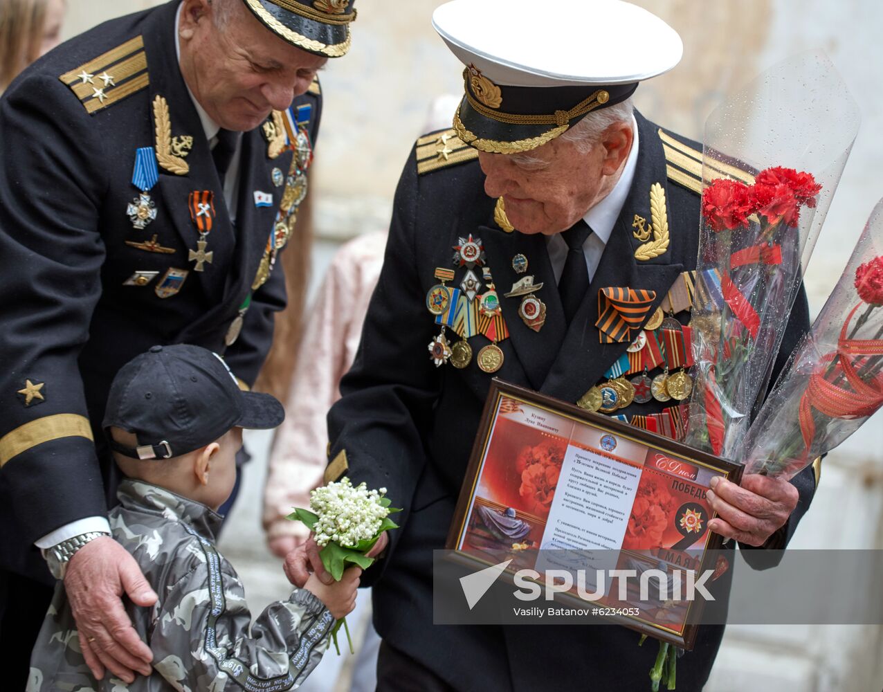 Personal parade for WWII veteran Kuzin