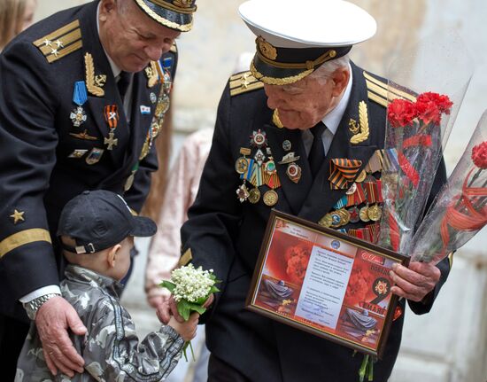 Personal parade for WWII veteran Kuzin