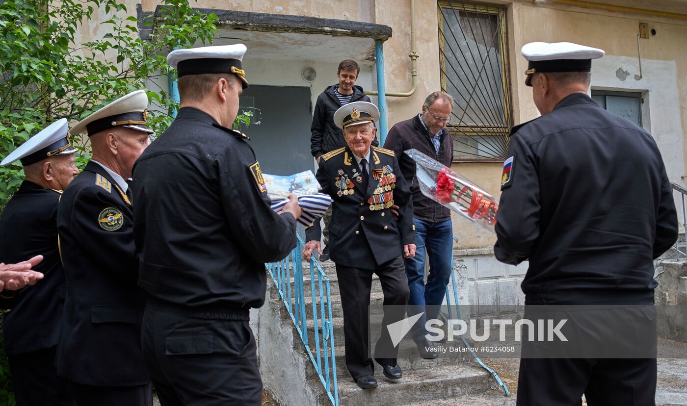 Personal parade for WWII veteran Kuzin