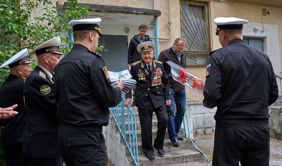 Personal parade for WWII veteran Kuzin