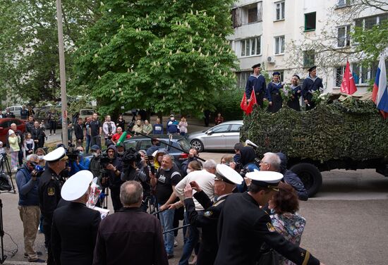 Personal parade for WWII veteran Kuzin