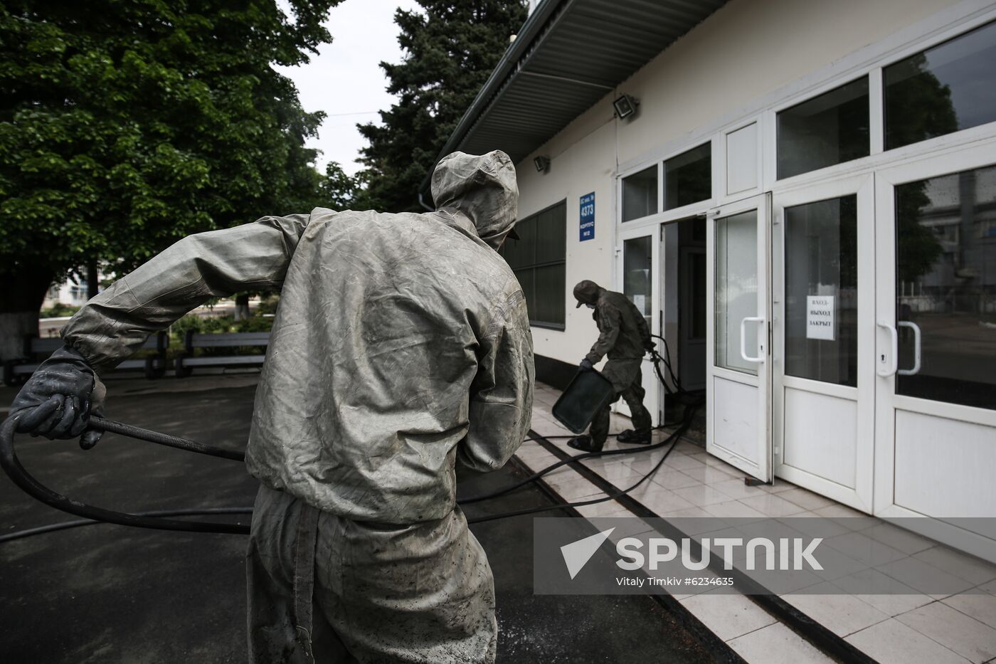 Russia Coronavirus Disinfection