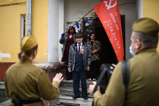 Russia Victory Day Veterans Honouring