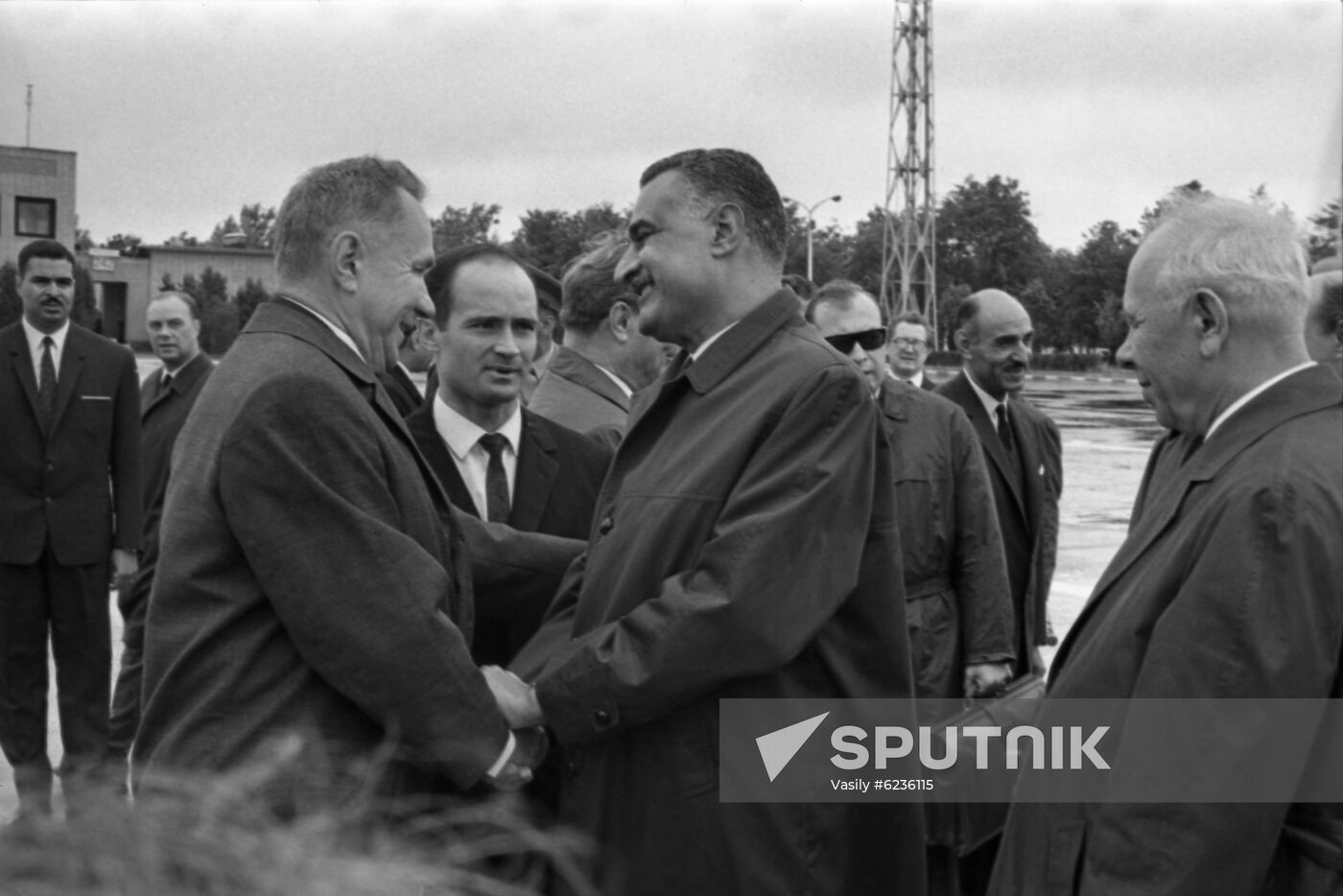 President of United Arab Republic Gamal Abdel Nasser visits Soviet Union