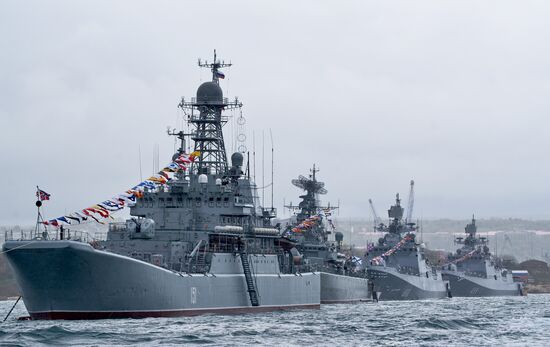Russia Crimea Victory Day Parade Rehearsal
