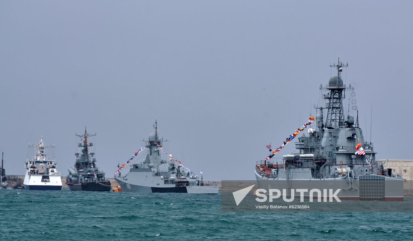 Russia Crimea Victory Day Parade Rehearsal