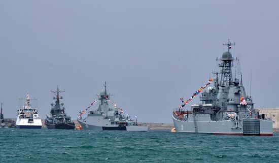 Russia Crimea Victory Day Parade Rehearsal