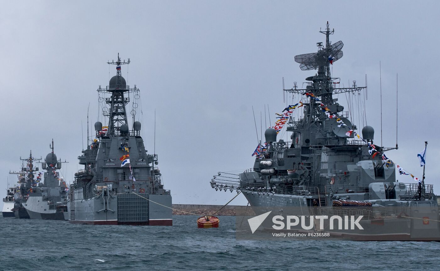 Russia Crimea Victory Day Parade Rehearsal