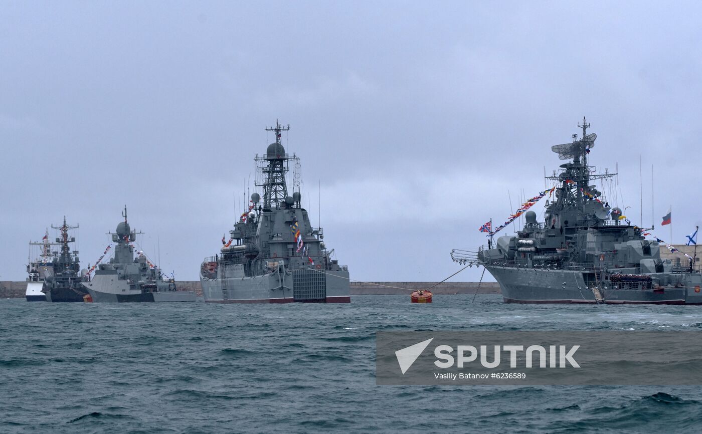 Russia Crimea Victory Day Parade Rehearsal