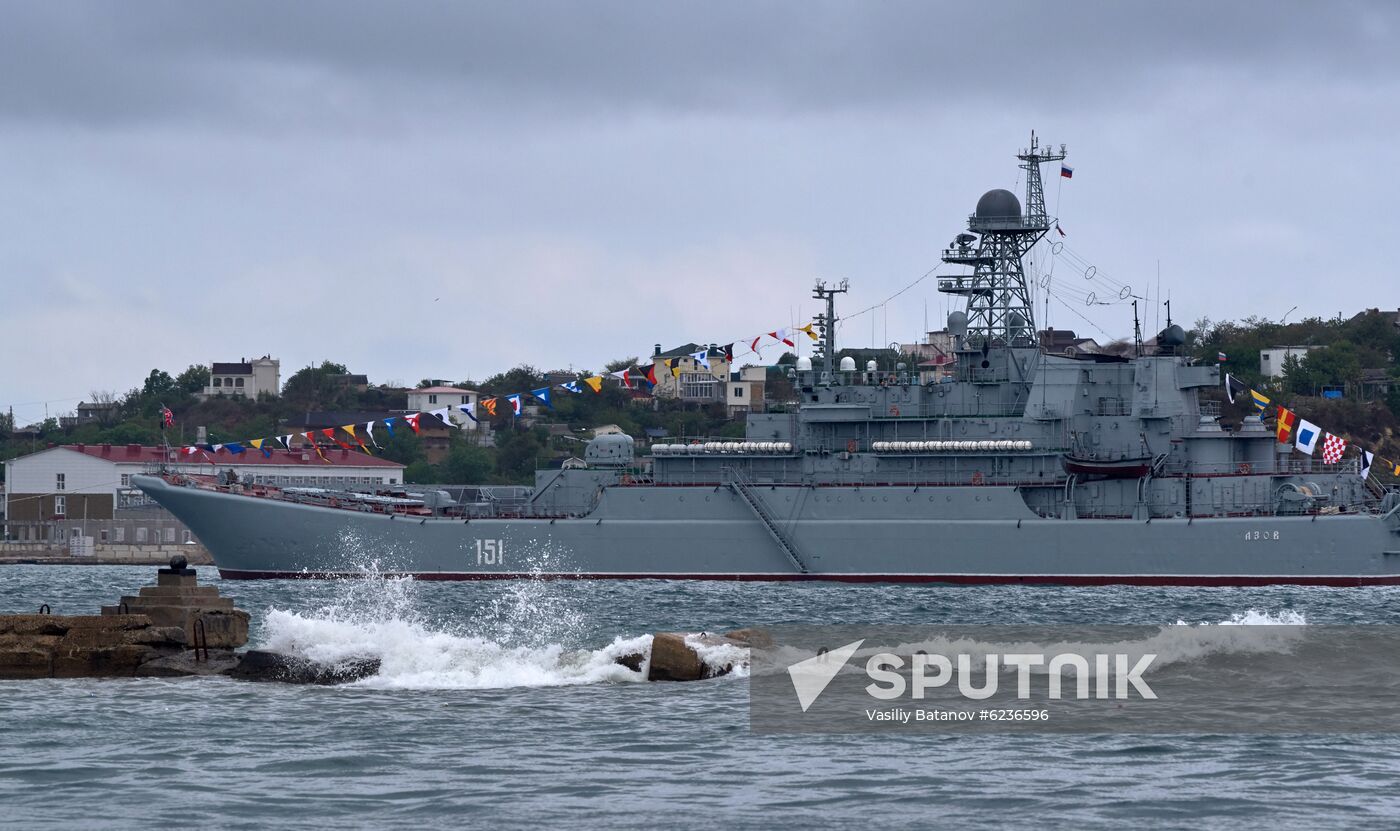 Russia Crimea Victory Day Parade Rehearsal