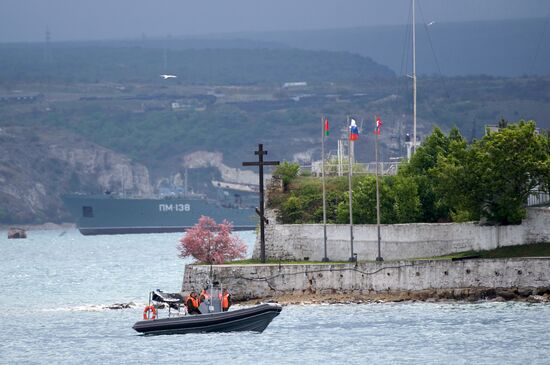 Russia Crimea Victory Day Parade Rehearsal