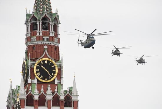 Victory Day flypast in Moscow