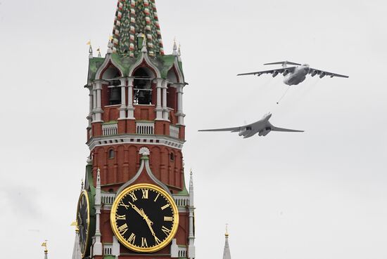 Victory Day flypast in Moscow