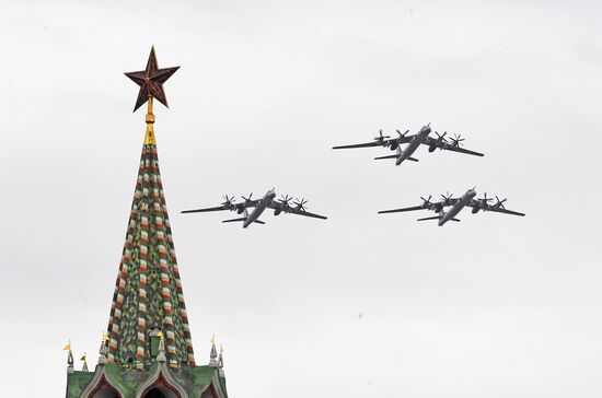 Victory Day flypast in Moscow