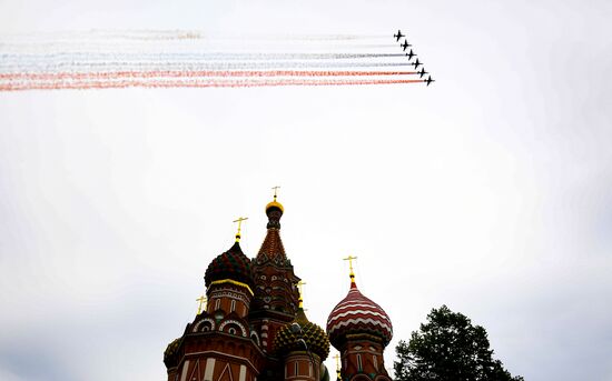 Victory Day flypast in Moscow
