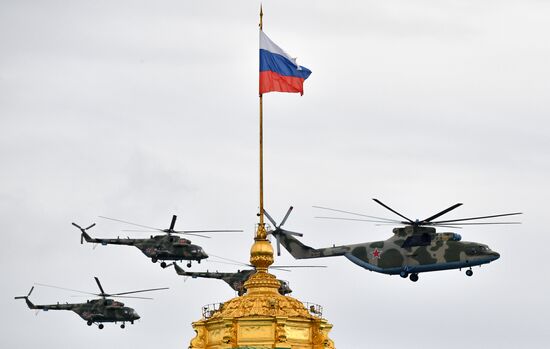 Victory Day flypast in Moscow