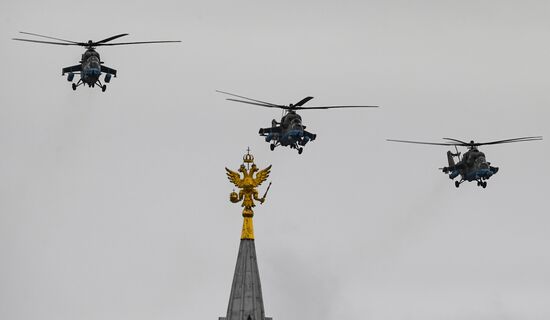 Victory Day flypast in Moscow