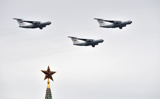 Victory Day flypast in Moscow