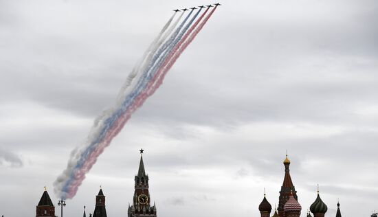 Victory Day flypast in Moscow