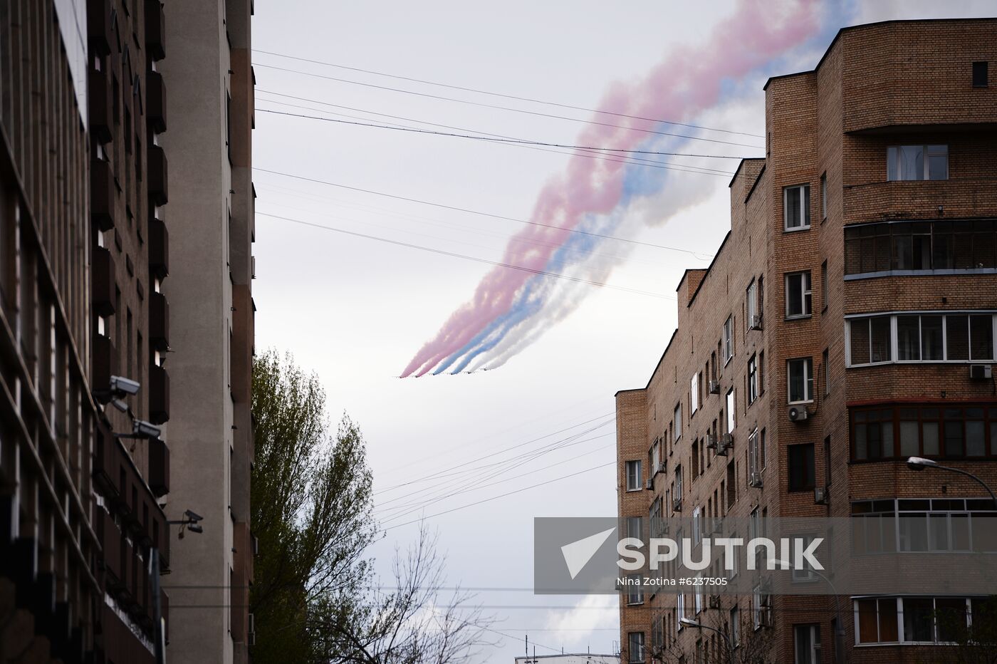 Victory Day flypast in Moscow