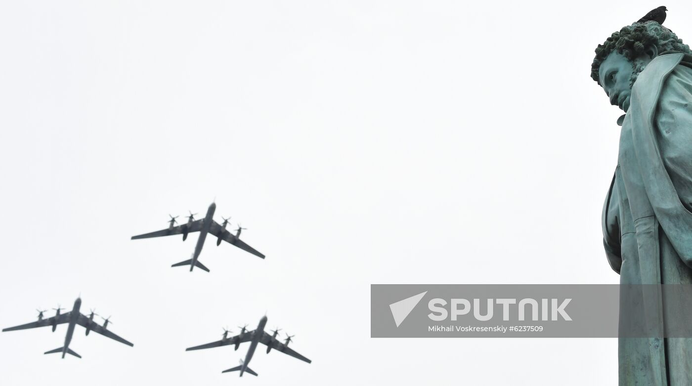 Victory Day flypast in Moscow