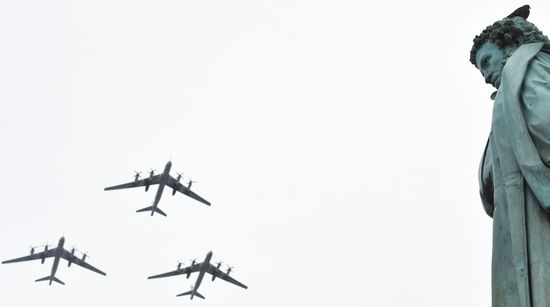 Victory Day flypast in Moscow