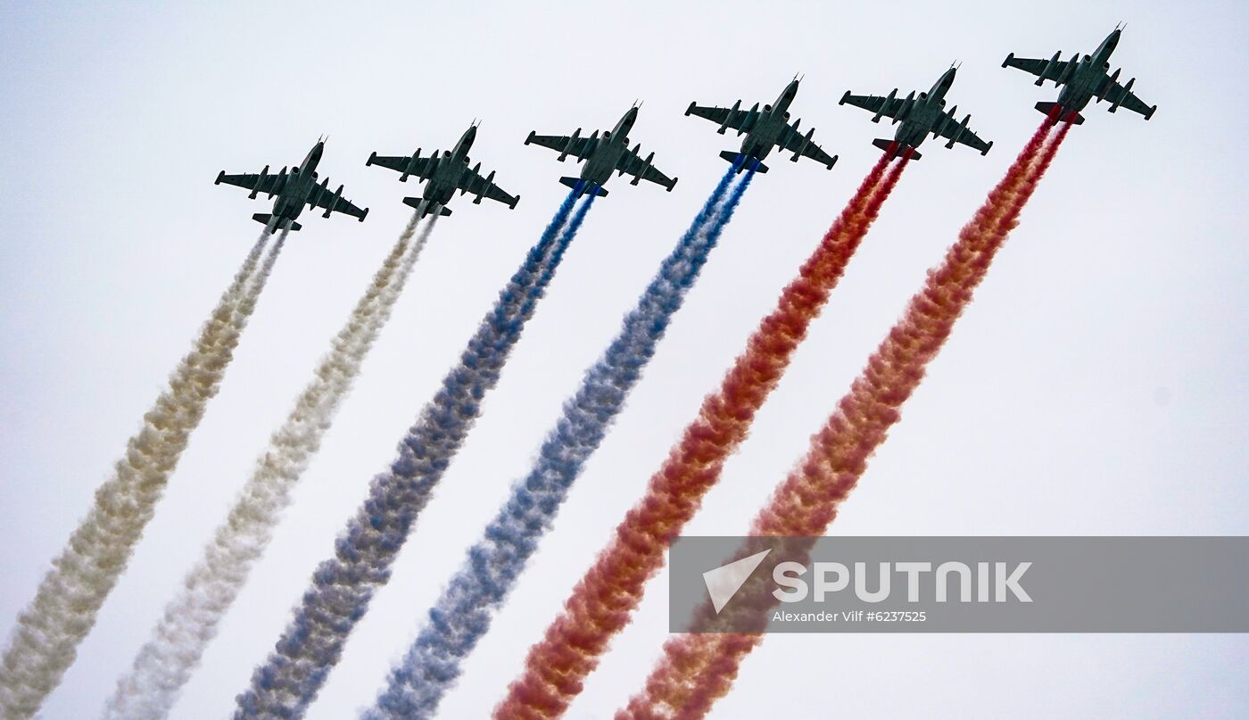 Victory Day flypast in Moscow