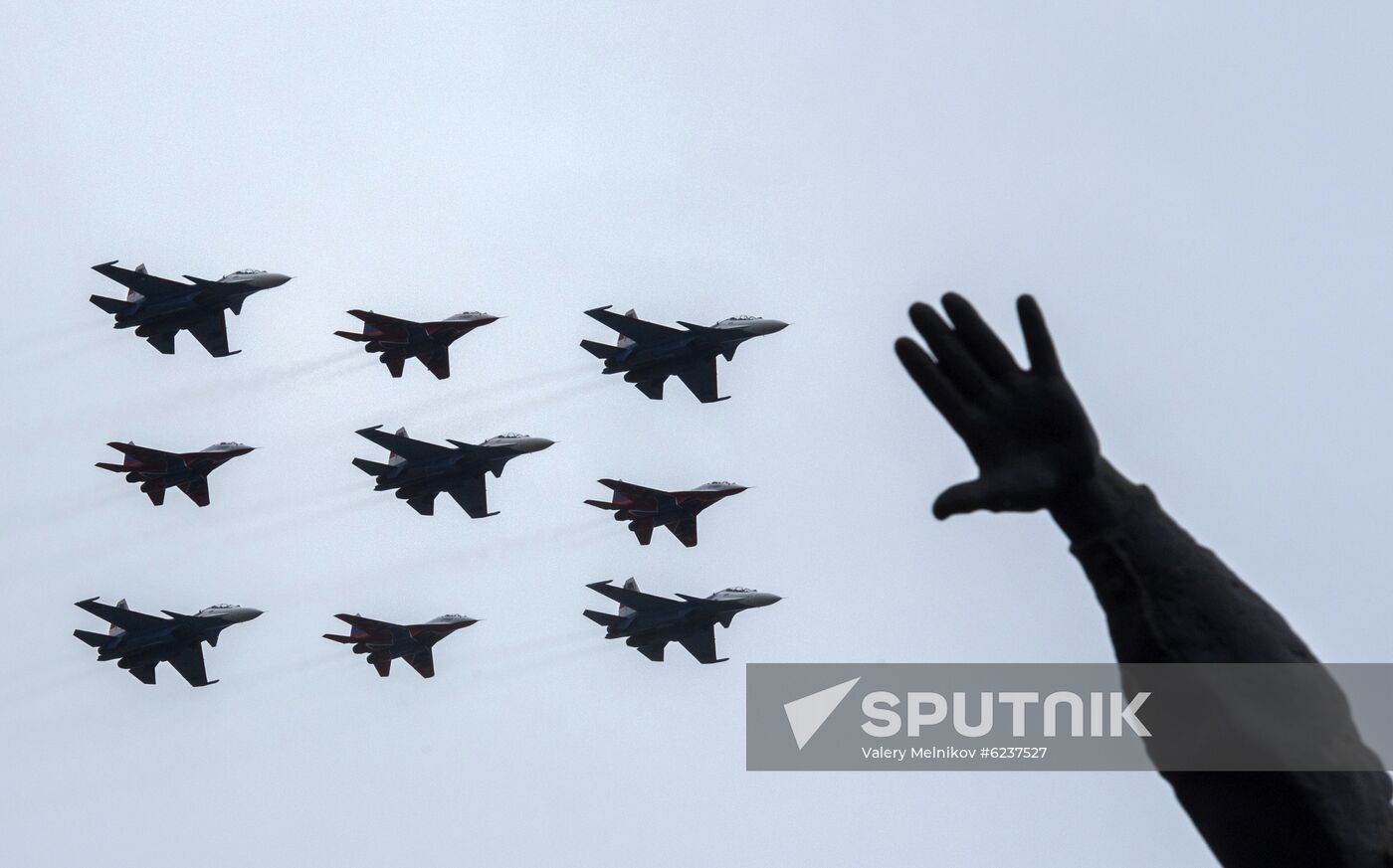 Victory Day flypast in Moscow