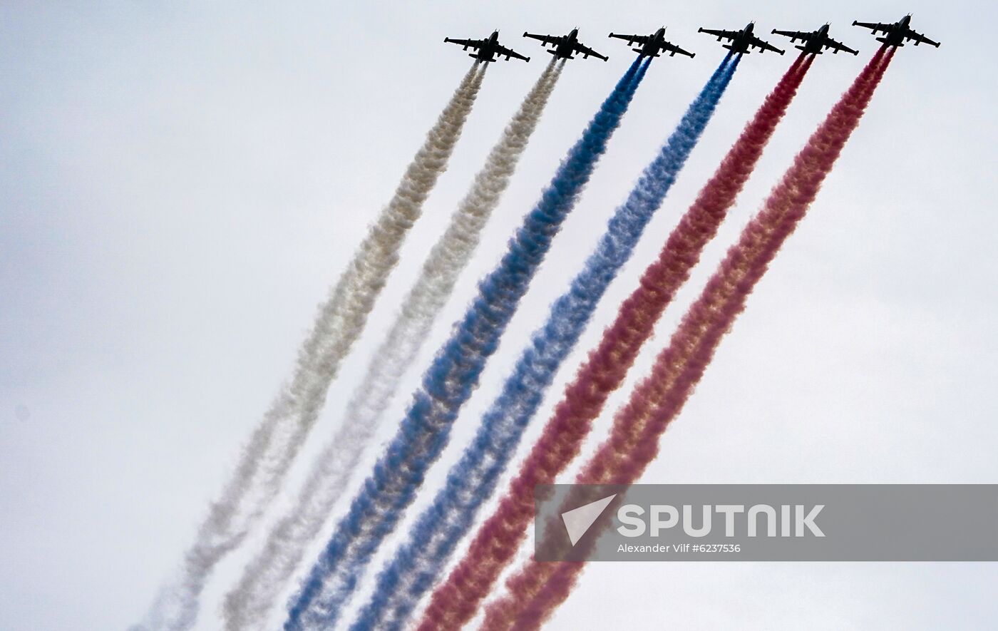 Victory Day flypast in Moscow