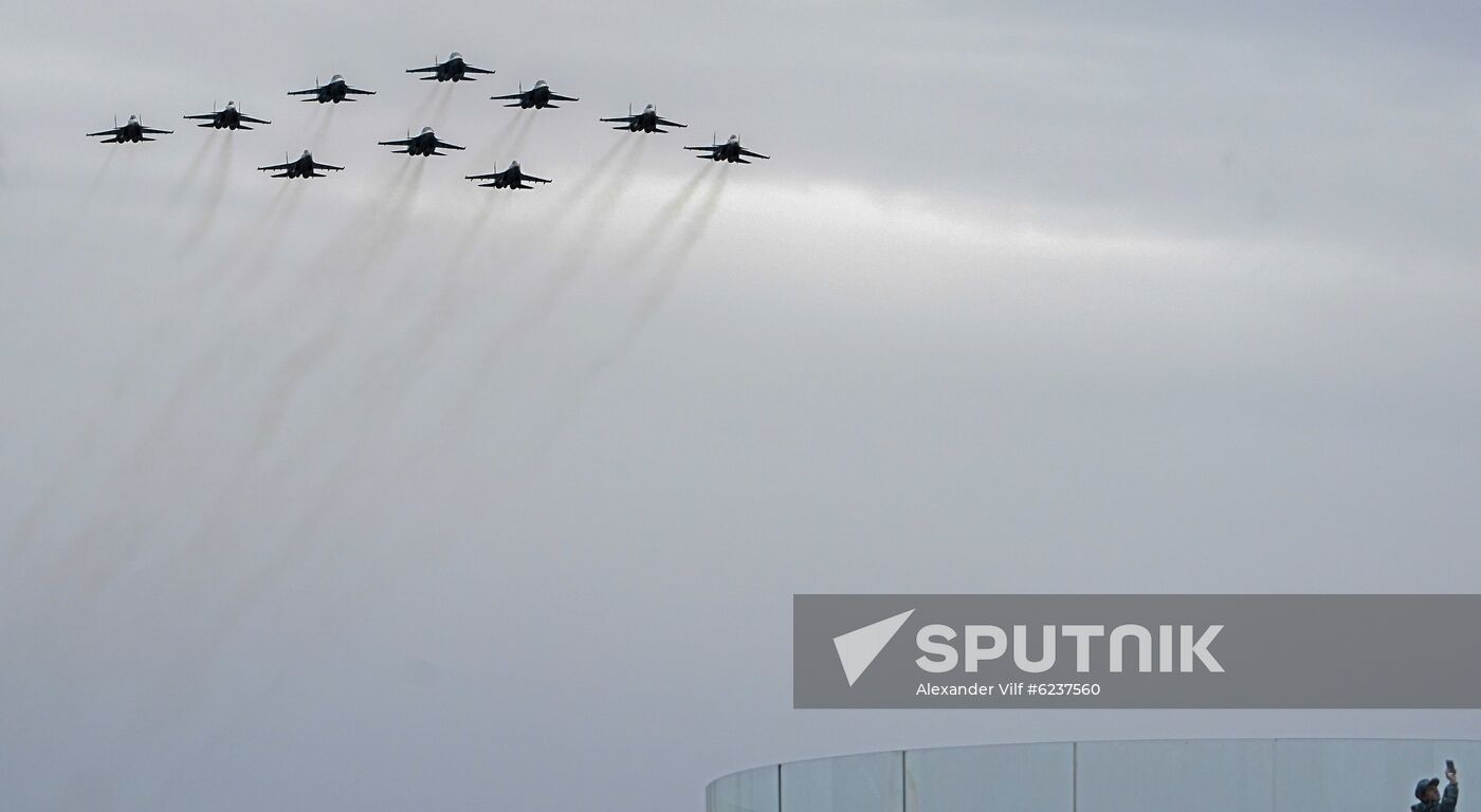 Victory Day flypast in Moscow