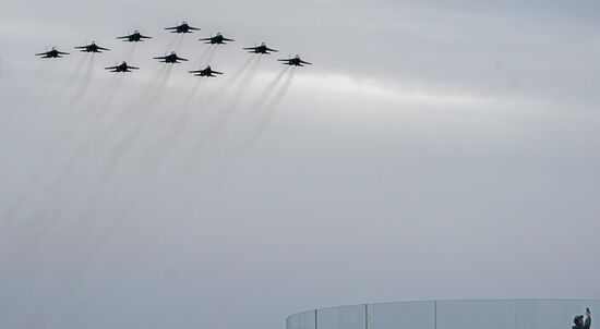 Victory Day flypast in Moscow
