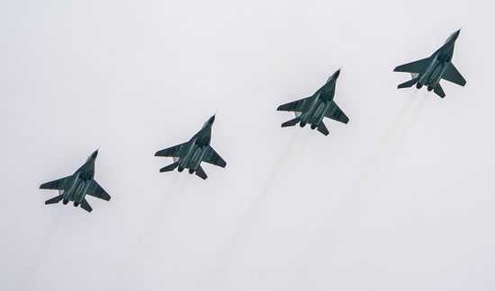 Victory Day flypast in Moscow