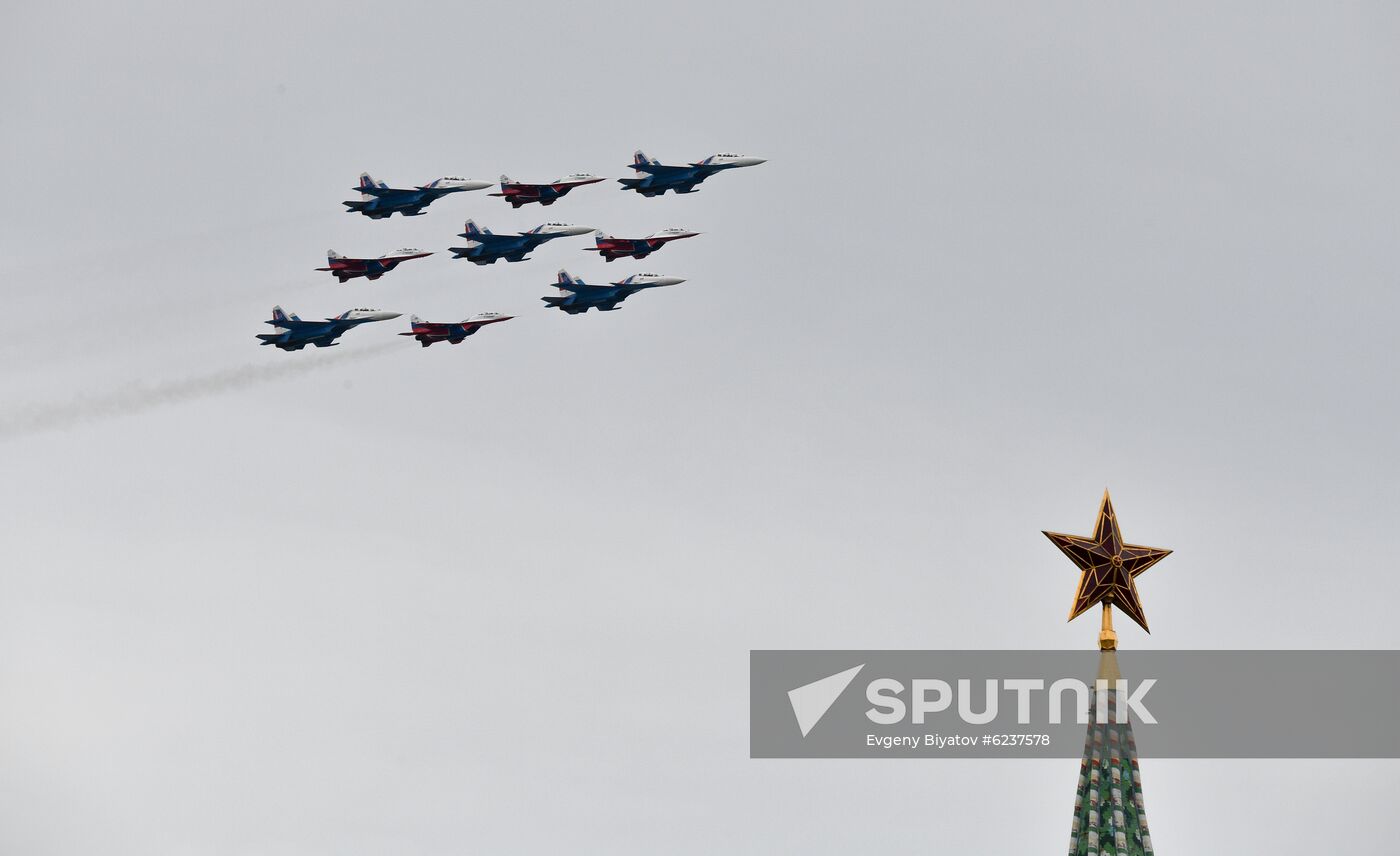 Victory Day flypast in Moscow