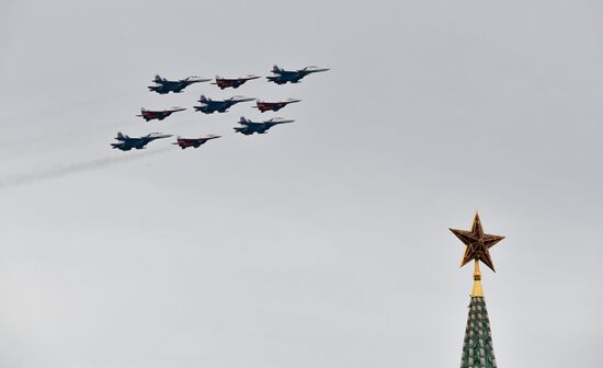 Victory Day flypast in Moscow
