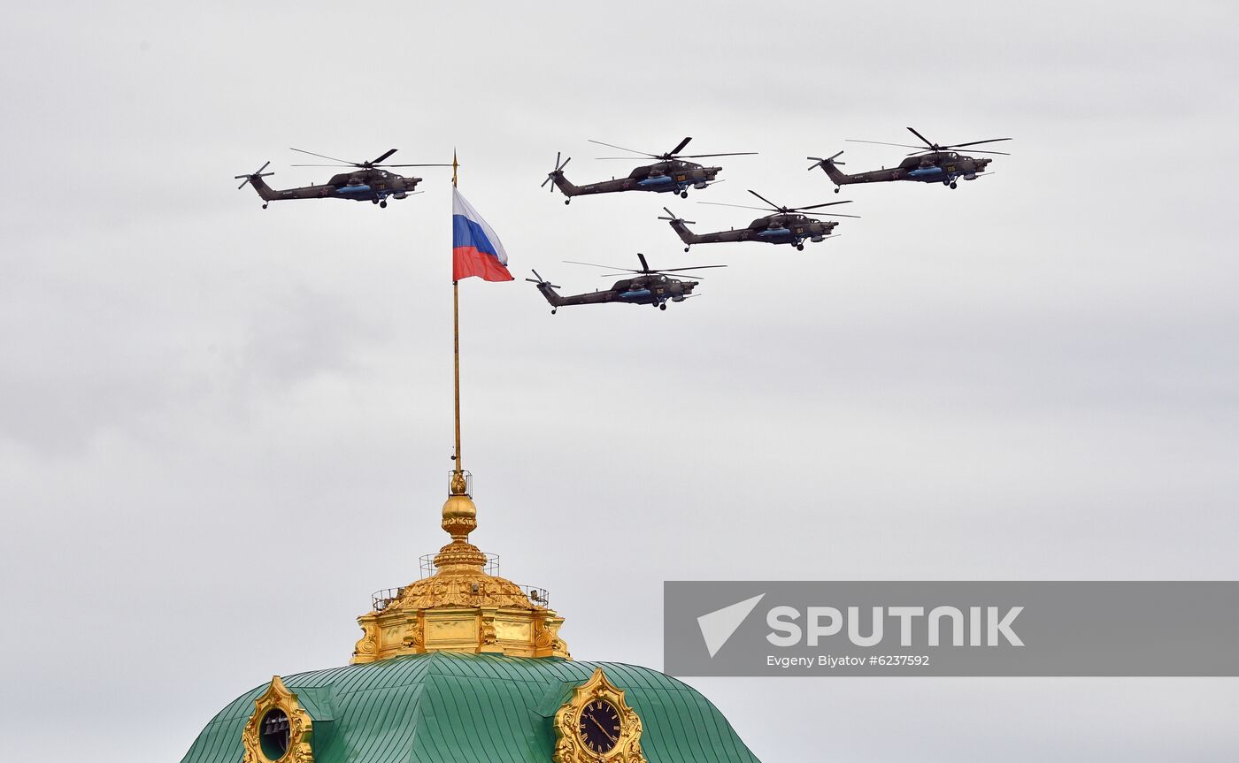 Victory Day flypast in Moscow
