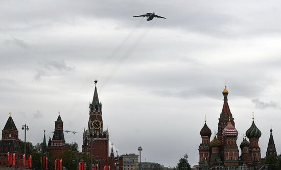 Victory Day flypast in Moscow