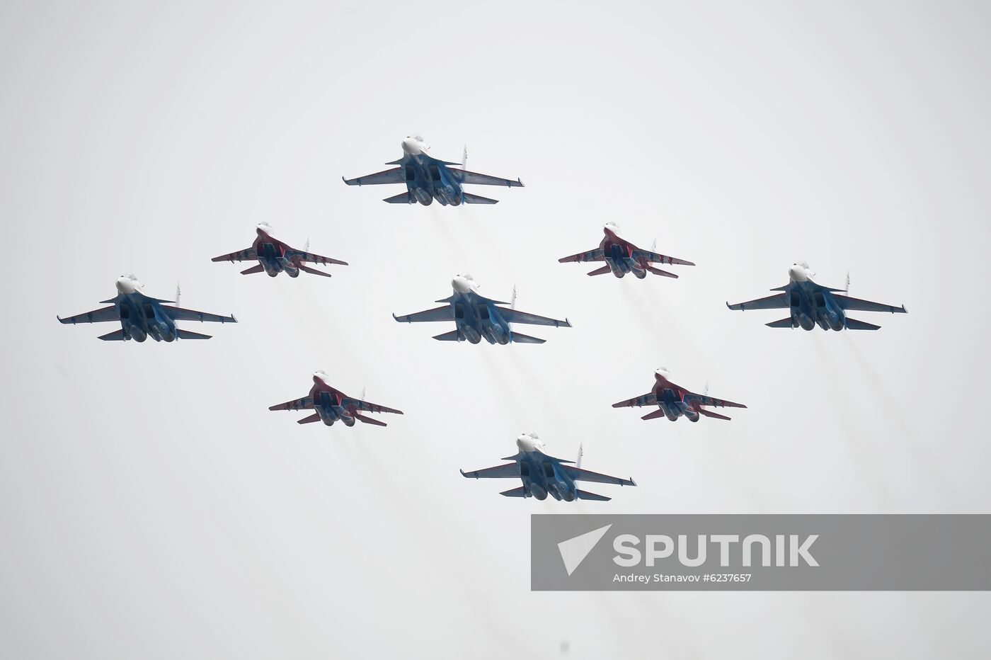 Victory Day flypast in Moscow