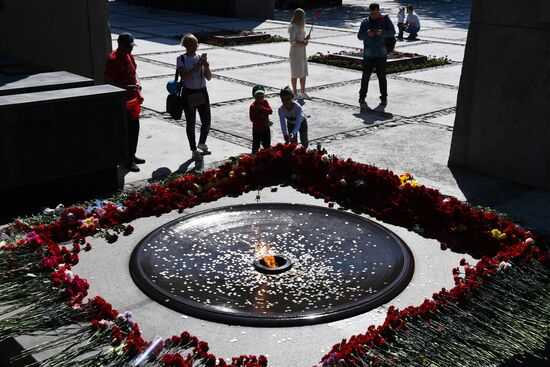 Victory Day celebrations in Russian cities