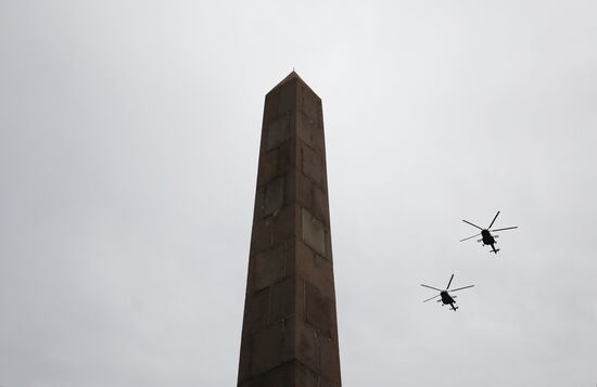 Air show in Russian cities