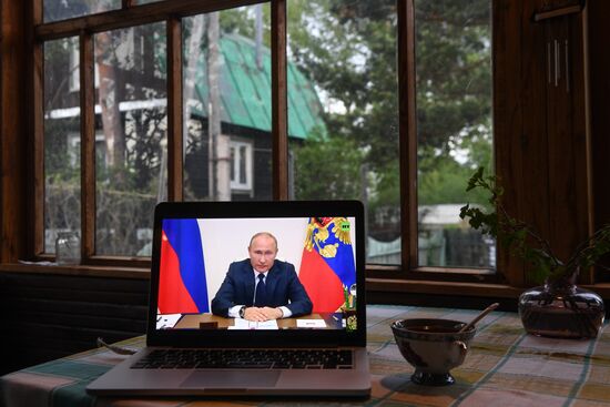 Russia Putin Coronavirus Address
