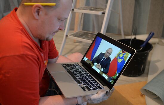 Russia Putin Coronavirus Address