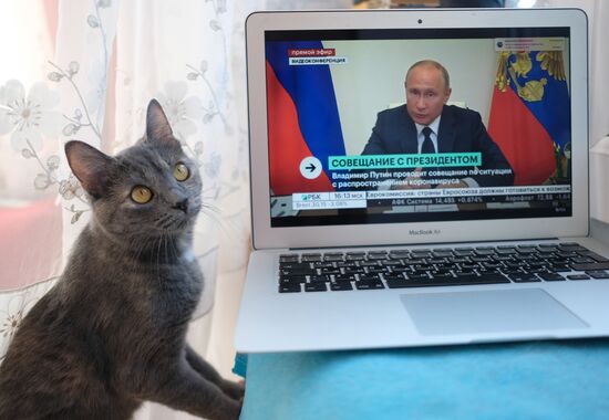 Russia Putin Coronavirus Address