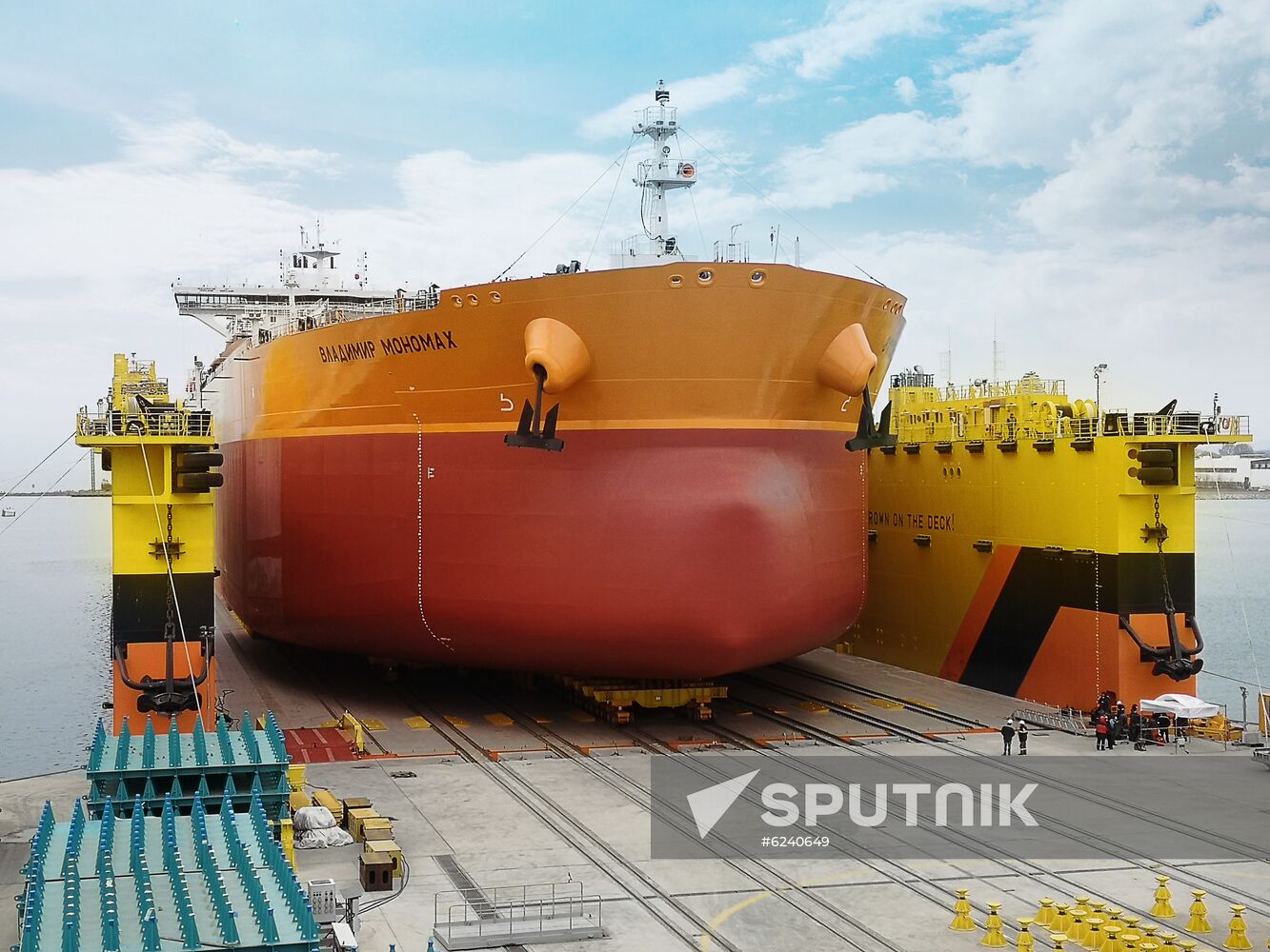 Russia Vladimir Monomakh Tanker Launch